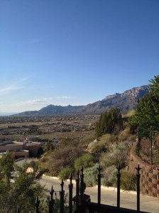 A look over the North East heights from the top of Paseo del Puma