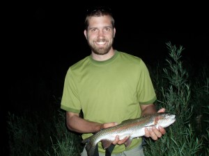 Matt with a nice rainbow in the late evening