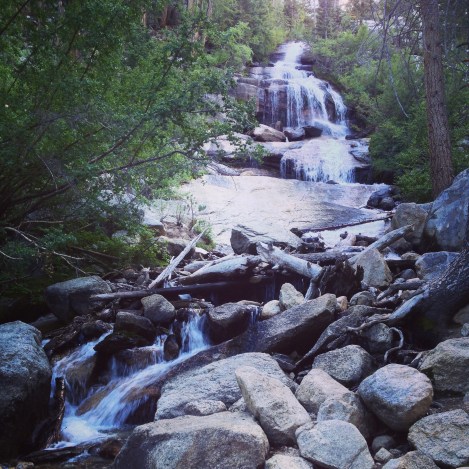 A small waterfall near Whitney Portal