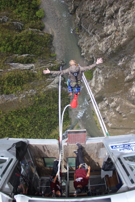 A look from above of my jump. What an amazing river.
